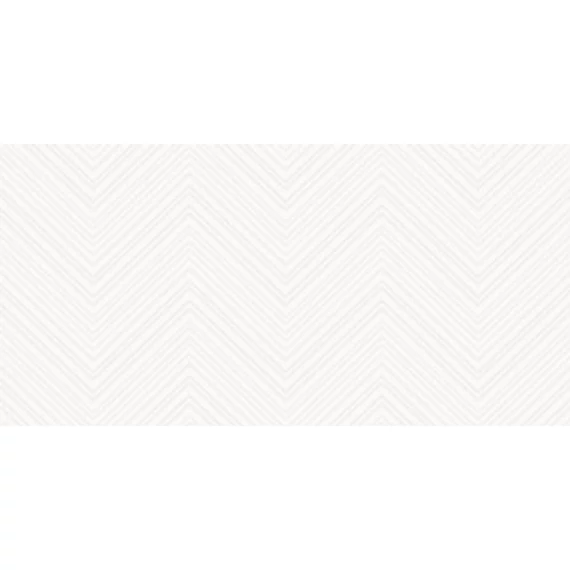 Oak Chevron White